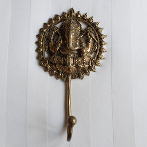 bronze Ganesha wall hook