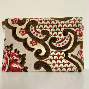 Handcrafted Moroccan upbaccycled vintage clutch bag back