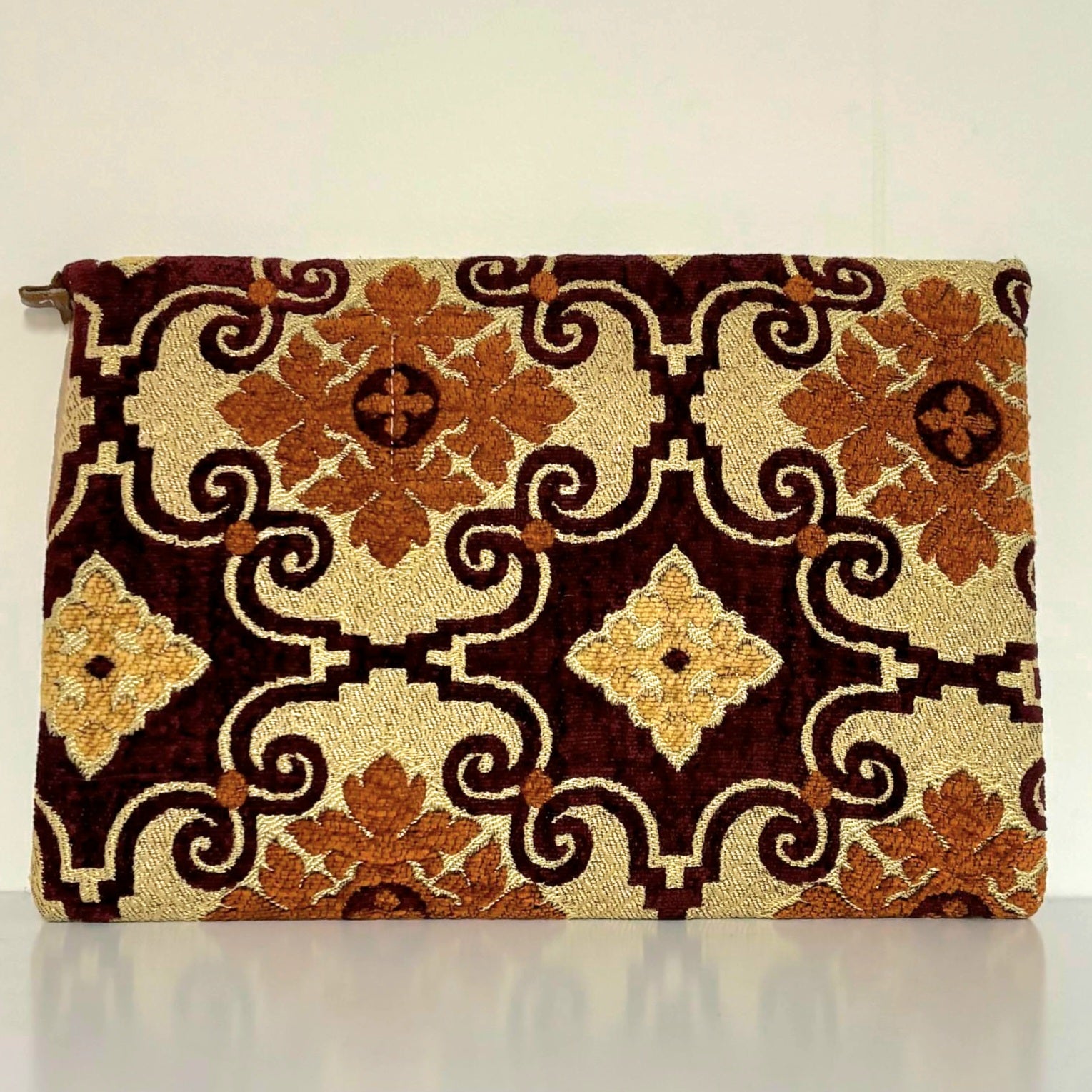 Backside Handcrafted Moroccan upcycled vintage clutch bag 