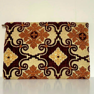 Backside Handcrafted Moroccan upcycled vintage clutch bag 