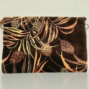 Backside vintage Moroccan upcycled clutch bag