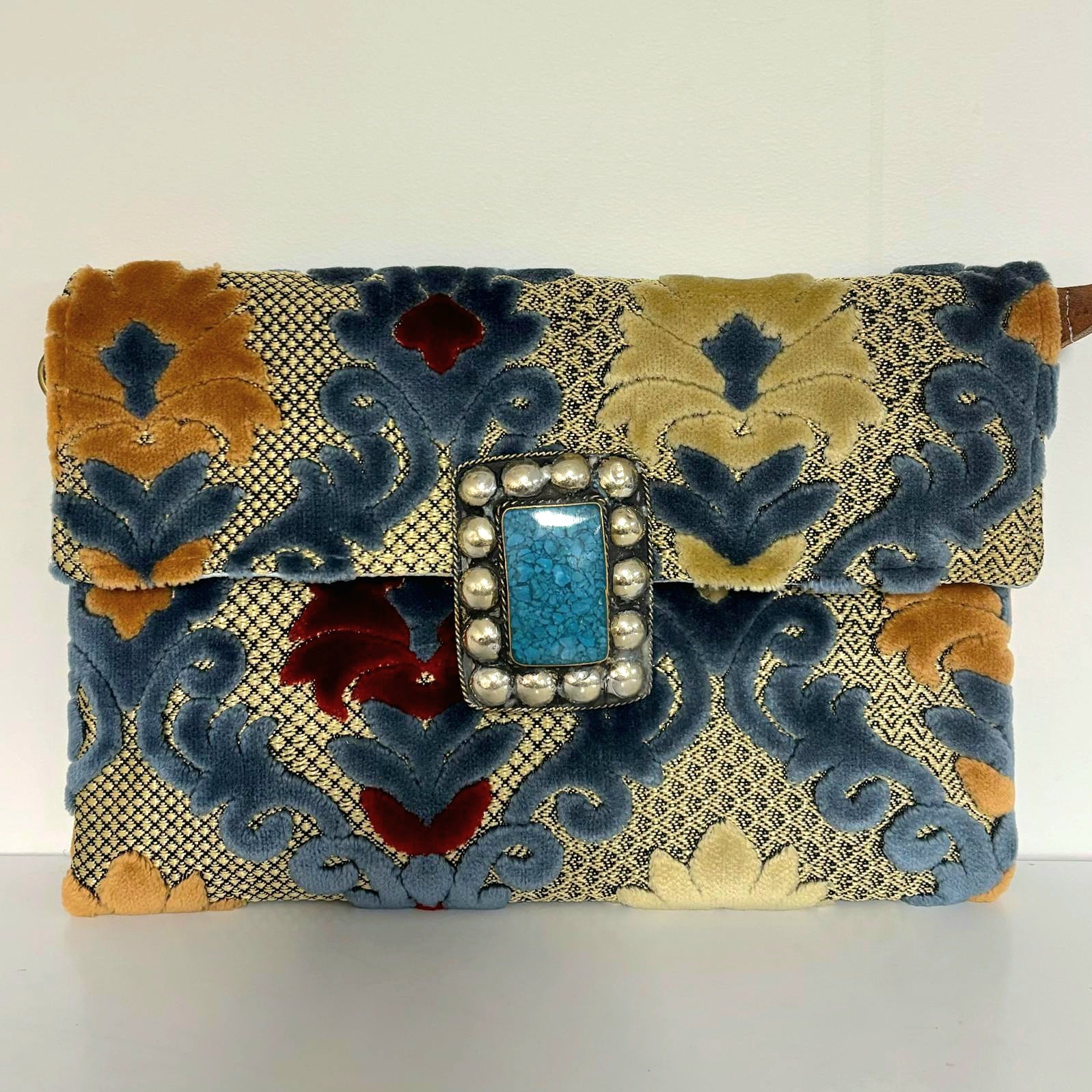 Zara Moroccan Clutch vintage fabric