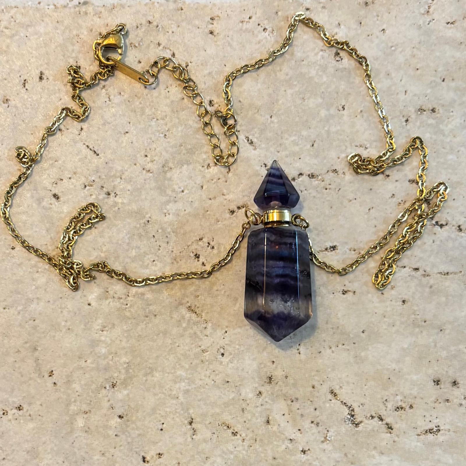 Crystal Oil Bottle Necklaces