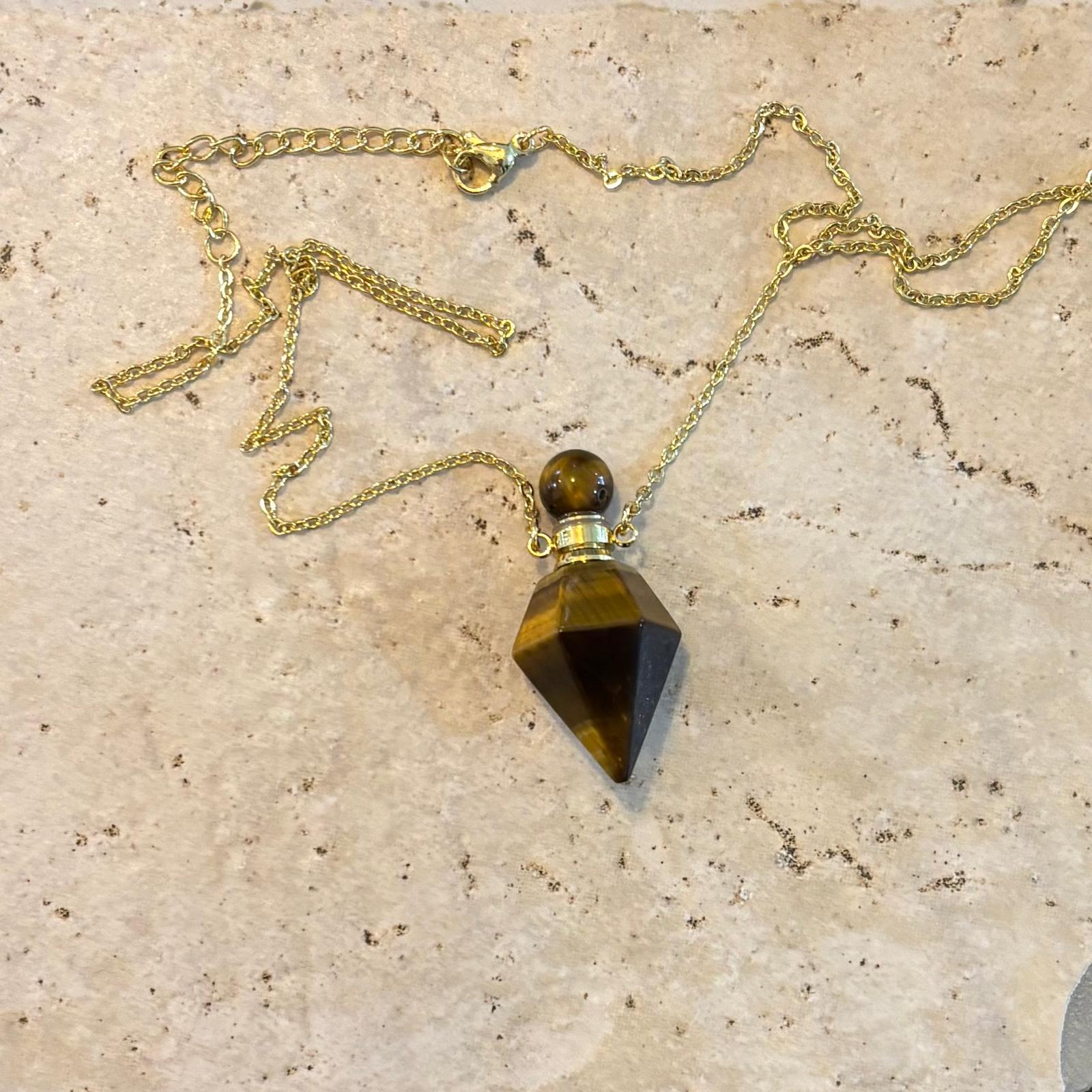 Crystal Oil Bottle Necklaces