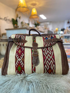 White and Red Moroccan Weekender front