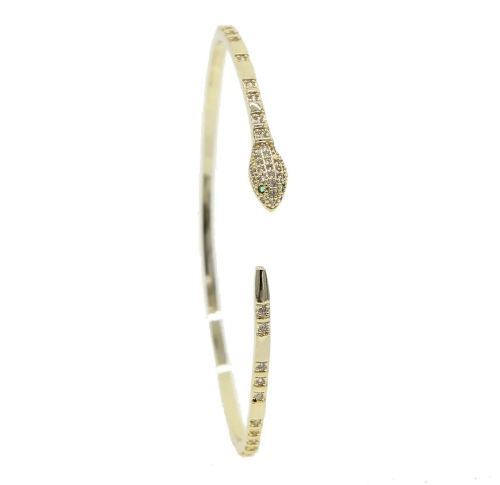 Snake bangle gold