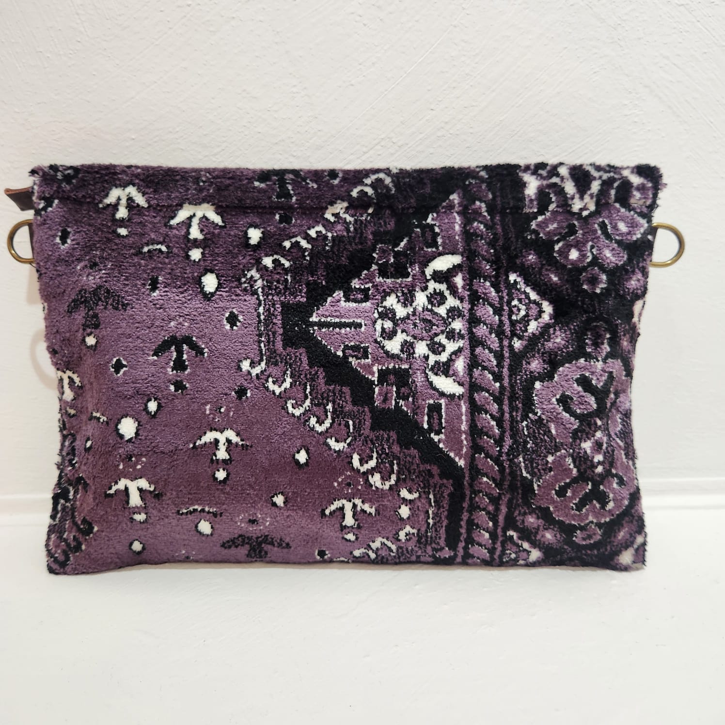 Zara Clutch // Deep Purple & Black