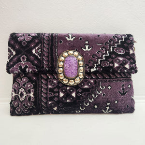 Zara Clutch // Deep Purple & Black