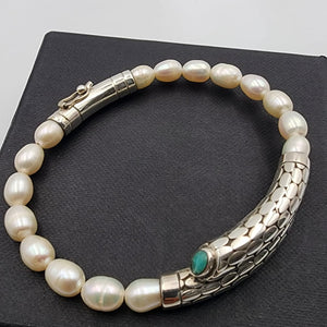 Sterling Silver Pearl Bracelets