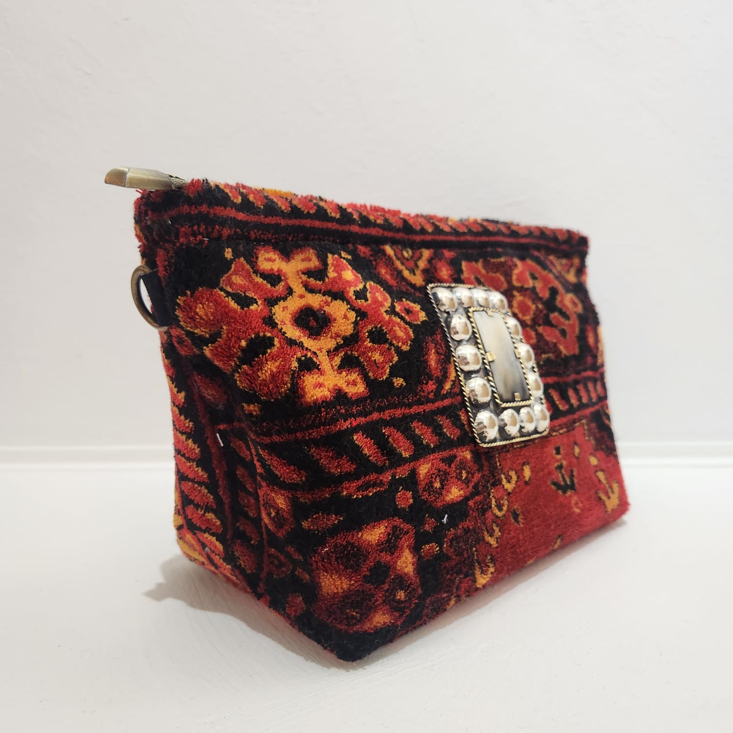 Amira Clutch // Fire Red