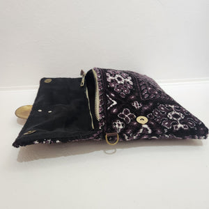 Zara Clutch // Deep Purple & Black